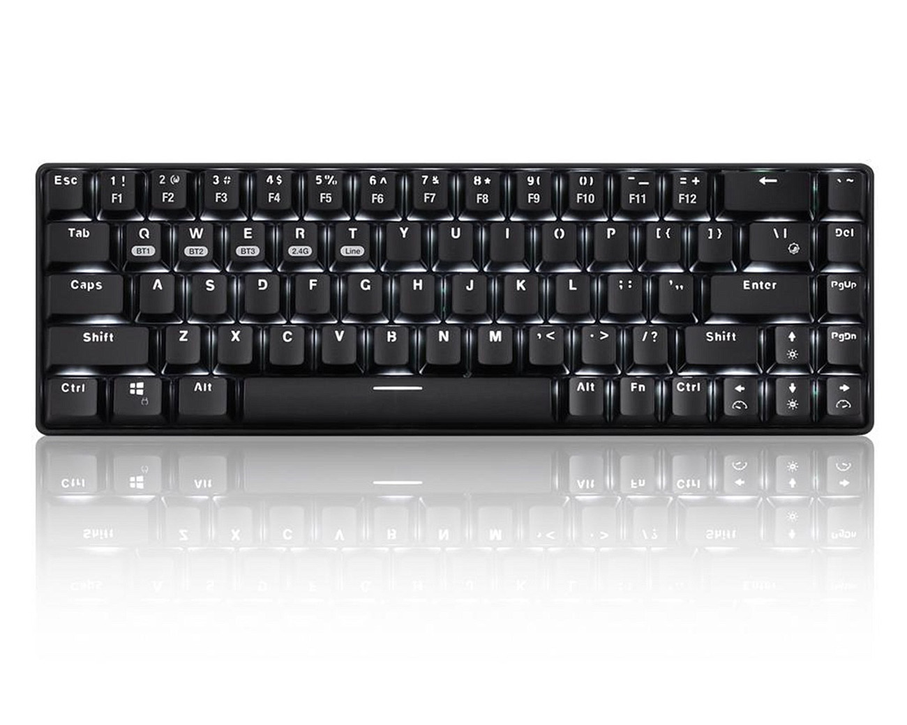 WUHAN WEI&WEN INTERNATIONAL TRANING 68-Key Wireless Bluetooth/USB Wired Gaming Mechanical Keyboard